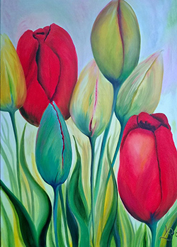 Frühling - 90cm x 120cm (BxH)