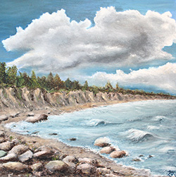 Steilküste Hohwachter Bucht - 50cm x 50cm (BxH)