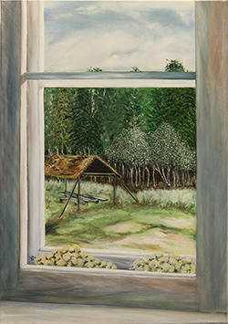 Blick aus dem Fenster - 70cm x 100cm (BxH)