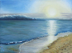 Sonnenaufgang - 40cm x 30cm (BxH)